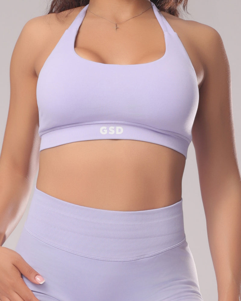 GSD Open Back Bra - Lavender hover