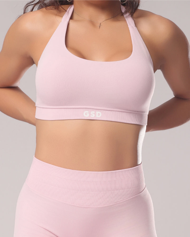 GSD Open Back Bra - BabyPink
